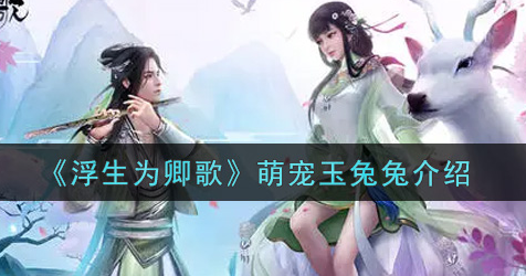 浮生为卿歌萌宠玉兔兔怎么样