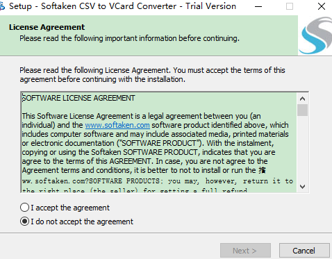 Softaken CSV to VCard Converter软件0