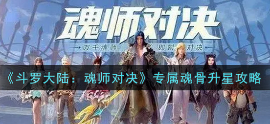 斗罗大陆魂师对决专属魂骨怎么升星
