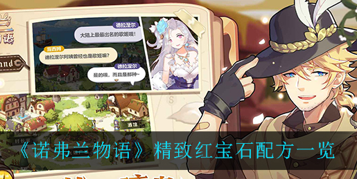 诺弗兰物语精致红宝石配方是什么