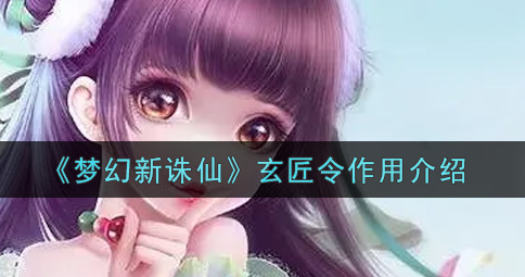 梦幻新诛仙玄匠令有什么作用