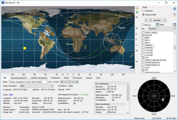 PreviSat(卫星跟踪工具)0