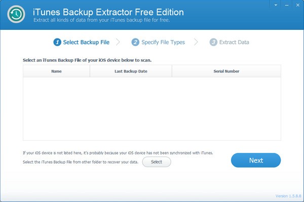 iTunes Backup Extractor Free Edition1