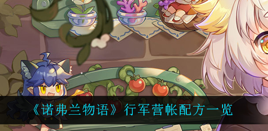 诺弗兰物语行军营帐配方是什么