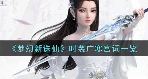 梦幻新诛仙时装广寒宫词怎么样