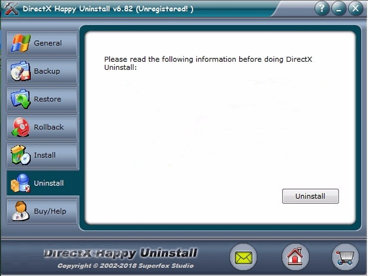 DirectX Happy Uninstall0