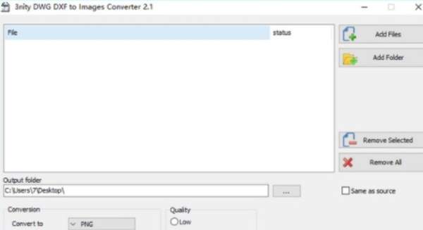 3nity DWG DXF to Images Convert
