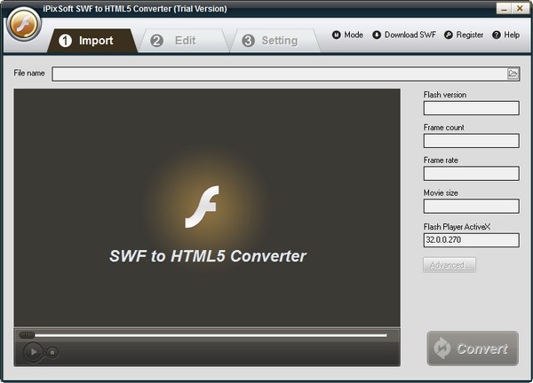 iPixSoft SWF to HTML5 Converter1