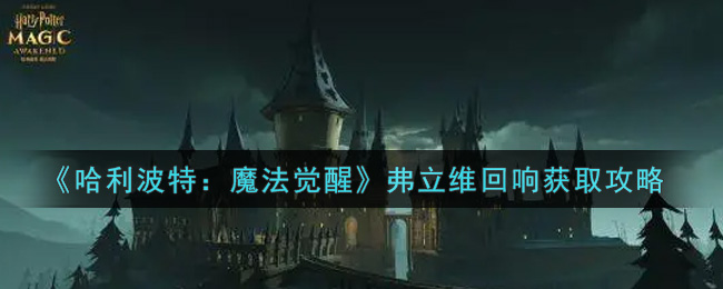 哈利波特魔法觉醒弗立维回响怎么获取