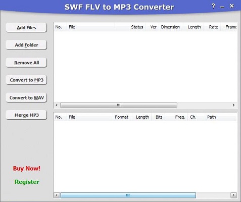 SWF FLV to MP3 Converter0