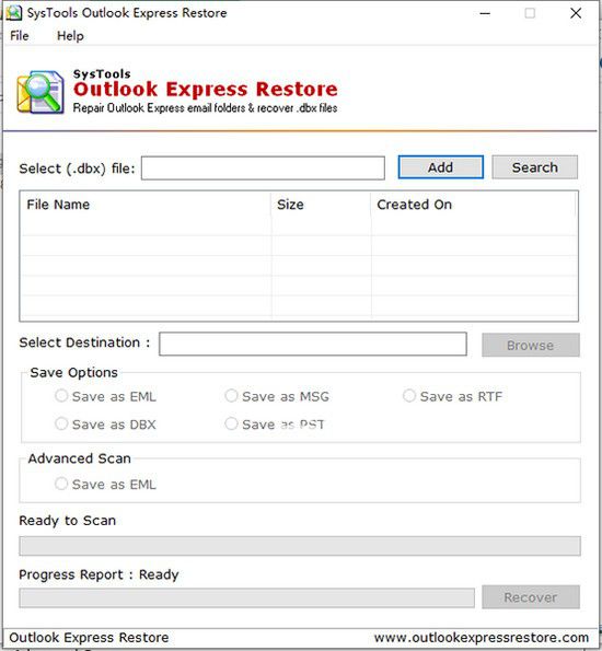 SysTools Outlook Express Restore0