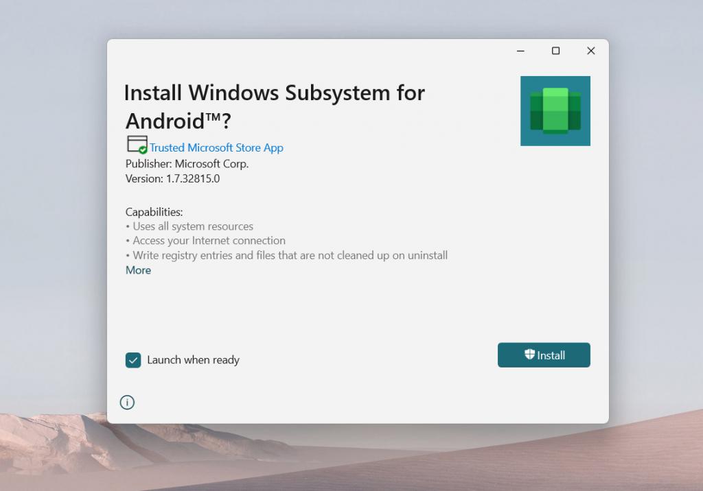 Windows Subsystem for Android怎么安装1