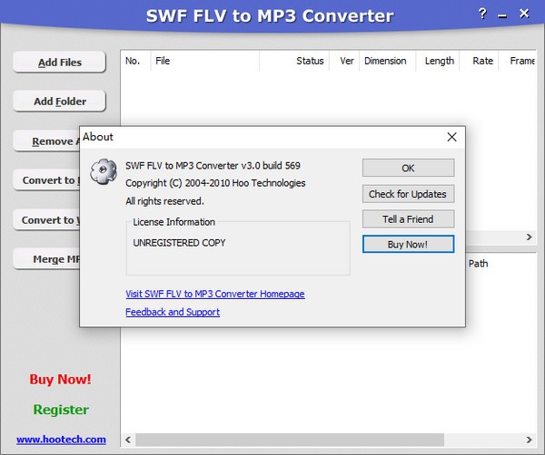 SWF FLV to MP3 Converter(FLV转MP3格式转换器)0