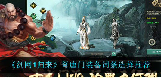 剑网1归来弩唐门装备词条怎么选择