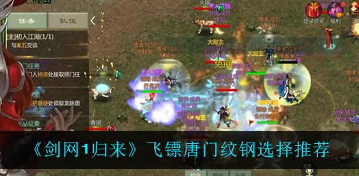 剑网1归来飞镖唐门纹钢怎么选择