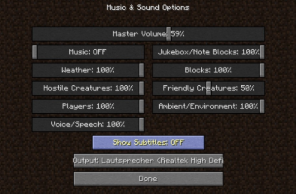 我的世界1.17.1声音设置便利选项MOD0