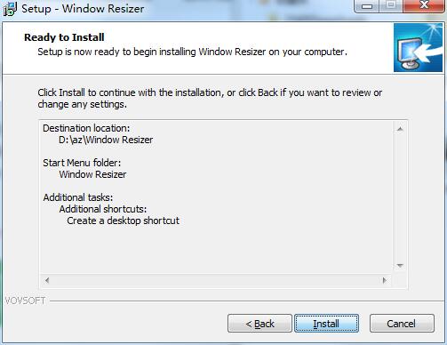 VOVSOFT Window Resizer 2.7 free instals