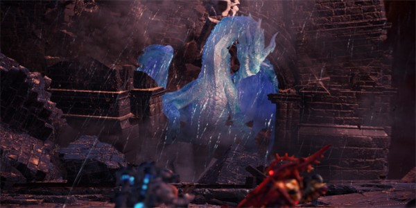 怪物猎人世界冰原晶蓝龙黑龙外观替换MOD0