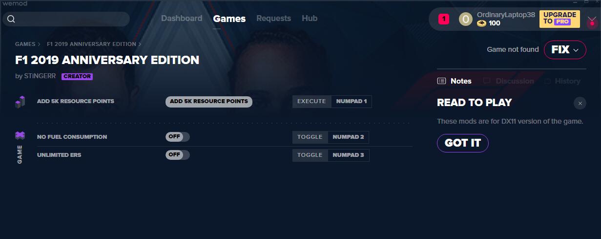 F1 2019三项修改器MrAntiFun版1