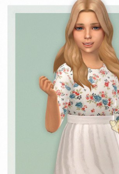 模拟人生4夏季美丽假日长裙MOD1