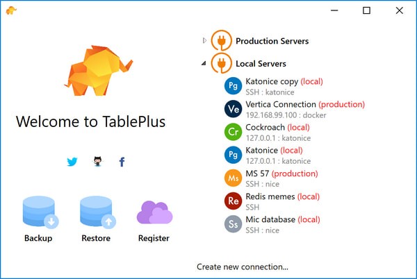 TablePlus免费数据库管理工具0