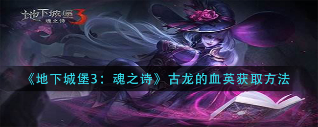 地下城堡3魂之诗古龙的血英怎么获取