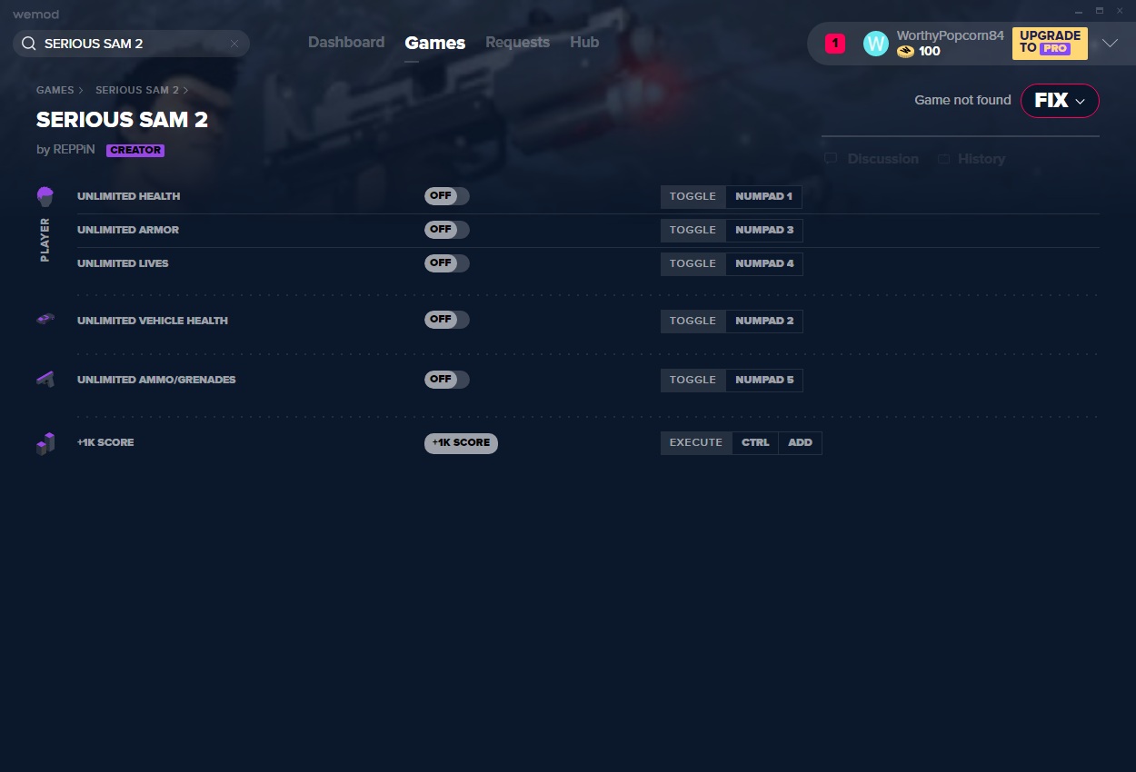 英雄萨姆2六项修改器MrAntiFun版1