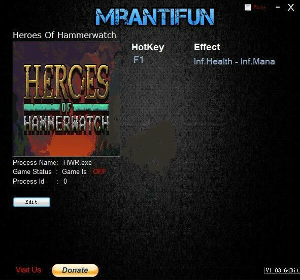 铁锤守卫英雄两项修改器MrAntiFun版1