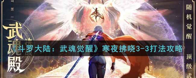 斗罗大陆武魂觉醒寒夜拂晓3-3怎么打