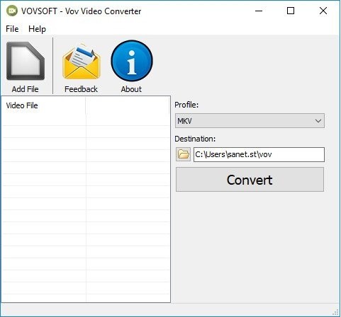 VovSoft Video Converter0