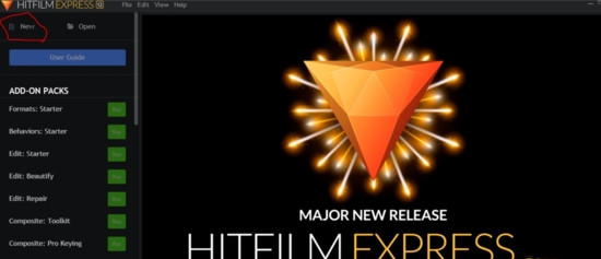 HitFilm 16 Express0