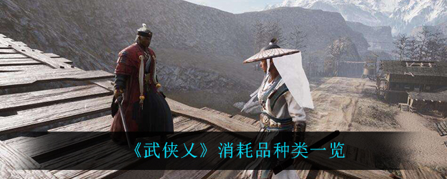 武侠乂消耗品种类有哪些