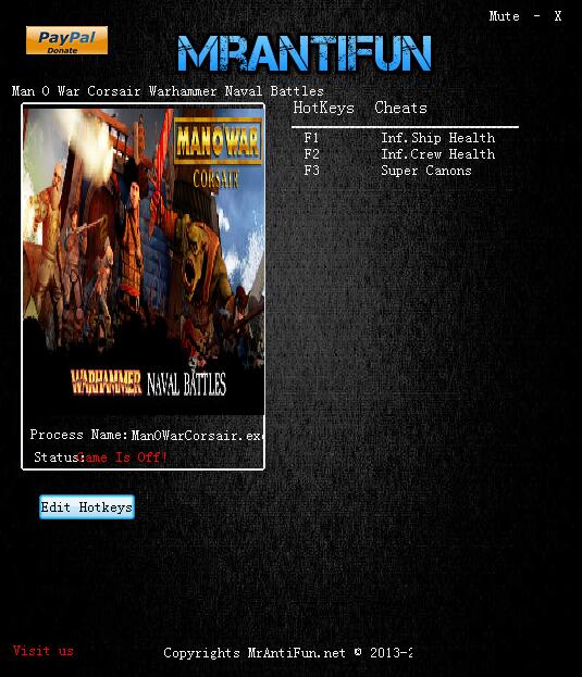 斗士：海盗船三项修改器MrAntiFun版1