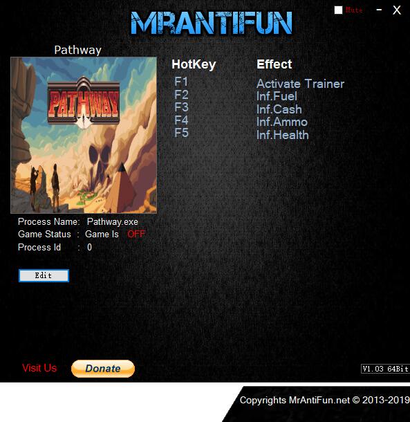 Pathway四项修改器MrAntiFun版1