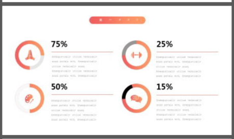 橙黑渐变配色的欧美商务PPT模板3
