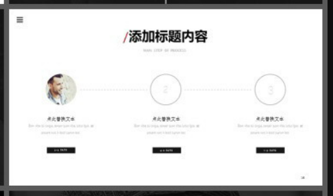 欧美女模特背景的高端时尚品牌宣传PPT模板2