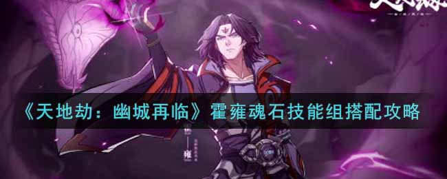 天地劫幽城再临霍雍魂石技能组怎么搭配