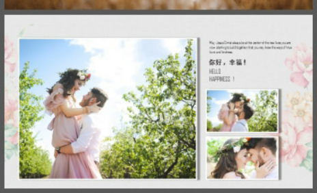 精致淡雅我们结婚啦PPT模板1