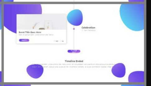 蓝紫渐变扁平化时尚商务PPT模板3
