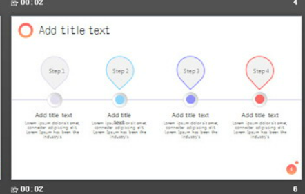 欧美风彩色动感时尚PPT模板2