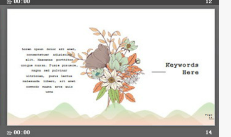 清新插画风格的夏天的风PPT模板3