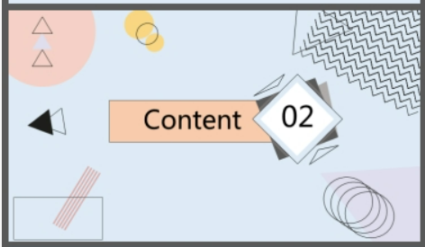 创意孟菲斯几何图形背景PPT模板1