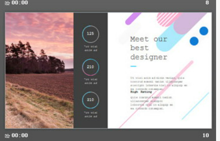 精美彩色渐变时尚PPT模板2