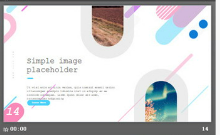 精美彩色渐变时尚PPT模板3