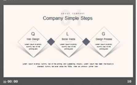 稳重办公桌面背景的欧美商务PPT模板2