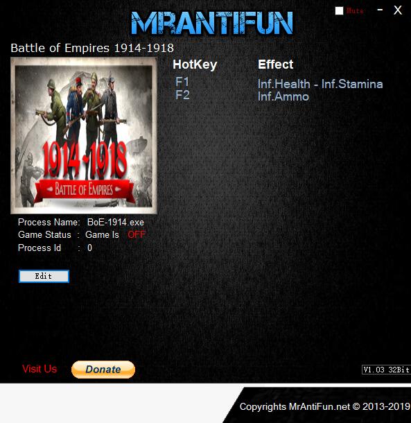 帝国之战:1914-1918三项修改器MrAntiFun版1