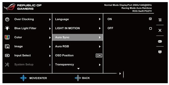 aura sync灯光特效控制软件截图1