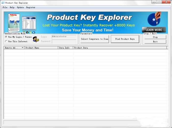 Nsasoft Product Key Explorer0
