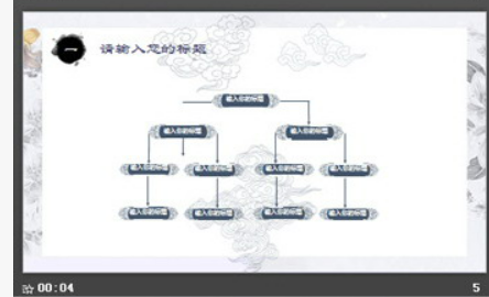动态荷花鲤鱼PPT模板1