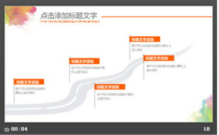 创意水彩PPT模板3